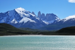 Torres del Paine National Park, in Chile’s Patagonia region, is known for its soaring mountains, bright blue icebergs that cleave from glaciers and golden pampas (grasslands) that shelter rare wildlife such as llama-like guanacos.