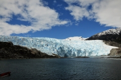 The glacier Amalia from some distance.