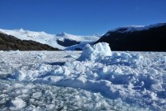 The ice is so think on the fjord as we motor against it you can feel the crushing of the ice under the icebreaker.