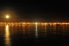 Returning to Puerto Natales  late into the night.