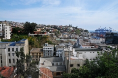 View from the top of the hill at the Funicular station