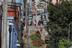 We are not Hippies - We are Happies - local art graffiti