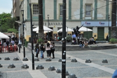 Downtown area a side street plaza