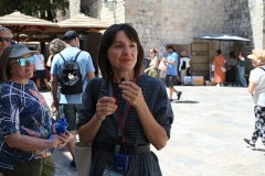  Our guide Daniella  giving us the history of the city which probably dates back to the 7th century, when the town known as Ragusa was founded by refugees from Epidaurum.
