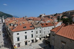 Looking down at the plaza of the main entrance plaza we had visited the day before with our guide. 