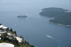 The sailing ship is the Wind Surf.