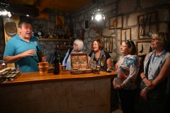 We learned of the type of wine that is grown and aged on this farm and winery.