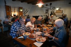 Our breakfast.. Delicious if I say so myself.  Helped my self to a couple more of several items.  