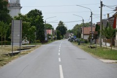 Looking in the opposite direction down the street