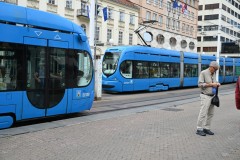 The Donji Grad area is the center for trolley transportation to many parts of the city. 