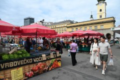 The Dolac is the most visited and the best known farmer's market in Zagreb, well known for its combination of traditional open market with red umbrella stalls.