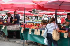 Locally grown fruits and vegetables 