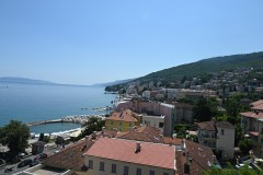 We continued our drive to Opatija arriving in the afternoon. Our hotel was an older classic  hotel that was located right in the middle of everything just off the beach. This was the view from my room. Beautiful. 