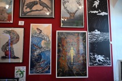 Unique art for sale as you leave Motovun at the top of the Hill. 