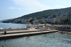 There are no beaches or few in Opatija so they created swimming areas in the town. 