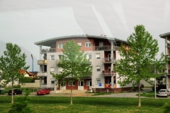 New apartment buildings are being built.