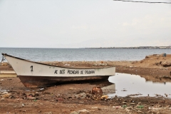 The fishing boats that the fishermen go out on daily.