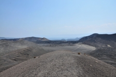 Looking down into the volcano Ardouokoba from a volcanic hill above the crater. The last eruption was in 1978. .