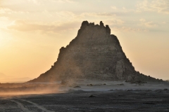 The lake lies on a basin called the Afar Depression at a point where the Arabian, Nubian, and Somalian plates are pulling away from each other
