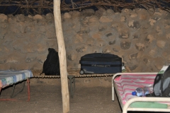 Inside the Afar hut.