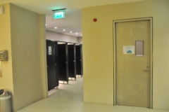 Another photo of the Men's restroom with a Prayer Room.