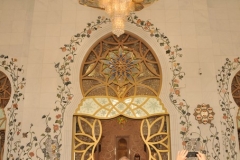 Entrance into the Grand Mosque from the large marble walk