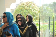 Ladies who had been praying in their separate prayer room
