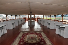 Inside the boat