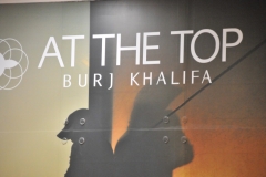 Burj Khalifa - at the top of the tower at the observation deck