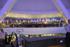 Looking across the lobby area