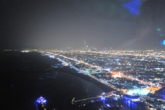 Tall building in distance is Burj Khalifa - tallest building in the world