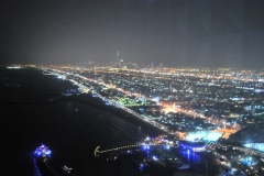 Skyline view Dubai at night