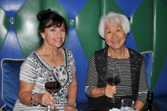 Carol Anne and Laura - members of our traveling group enjoying dinner and drinks at Sky View