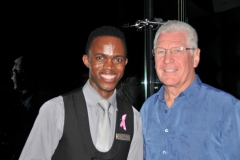 Our waiter from the country of Swaziland
