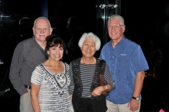 Bill, Carol Ann, Laura and Jim enjoying the evening above Dubai City lights
