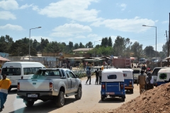 We are entering the outskirtis of Harar. Harar is a city in eastern Ethiopia. It’s surrounded by a centuries-old defensive wall that has several large gates, including Duke's Gate. The city is known for its maze like alleys and traditional houses decorated inside with flat hanging baskets. It has a population of 130,000. It is a medieval city on the eastern side of the Great Rift Valley not too far from the Somali border. Harar's heritage is almost entirely Muslim and Oriental.