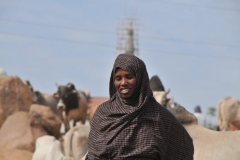 Young girl in the heat