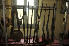 Inside the Harar Museum. Great collection of old rifles.