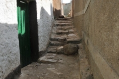 Narrow walk ways