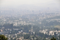 Looking across the city of Addis Ababa from the local hills.