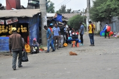 Returning to Addis Ababa from the hills surrounding the city.