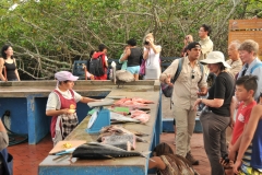 Our group visitng the fish market