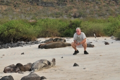 Checking out the hard working sea lions