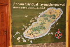 Map of the island of San Cristobal