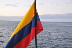 The  flag of Ecuador