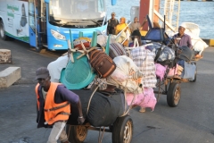 A few pop up markets arriving for set up when we return from the days journeys. When we returned there must be at least 40 or more waiting for us to buy something.