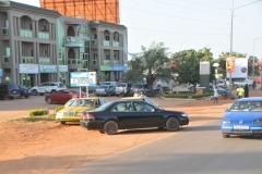 Banjul , officially the City of Banjul, is the capital and fourth largest city of The Gambia. Traffic in the morning hours seems to be everywhere...  walkways, side roads to main roads.
