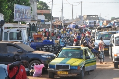Welcome to traffic in Banjul. Amazing