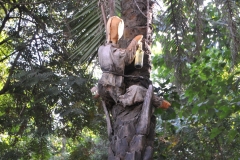 Saw this in a tree and thought it was quite unique art at the museum.