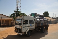 A delivery truck